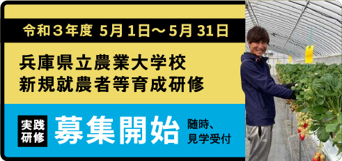 兵庫県立農業大学校新規就農者等育成研修オープンDAY